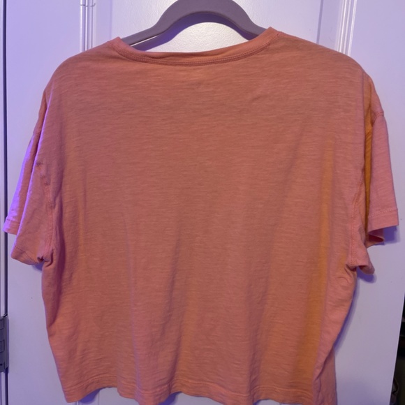 orange cropped t shirt - Picture 2 of 3